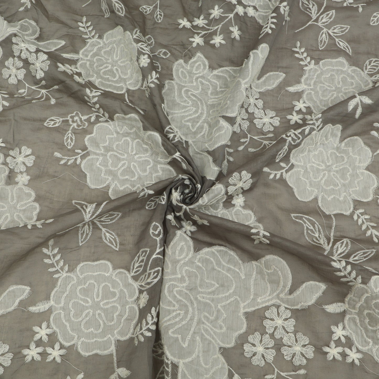 Mul Chanderi Embroidery Fabric
