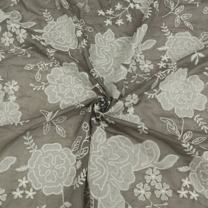 Mul Chanderi Embroidery Fabric