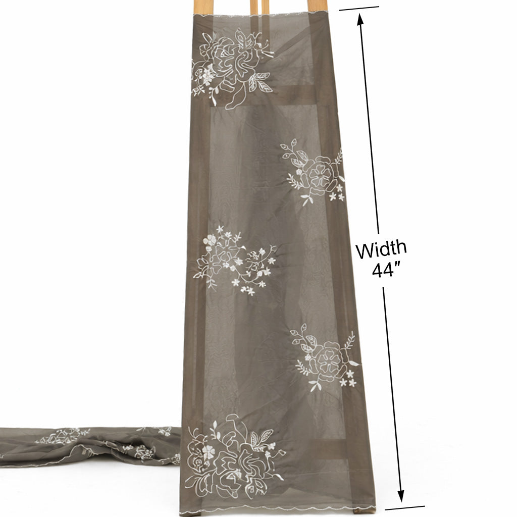 Mul Chanderi Embroidery Fabric