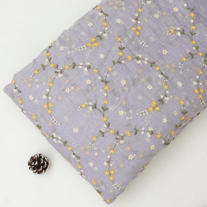 Chanderi Embroidery Fabric