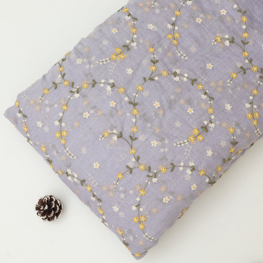 Chanderi Embroidery Fabric