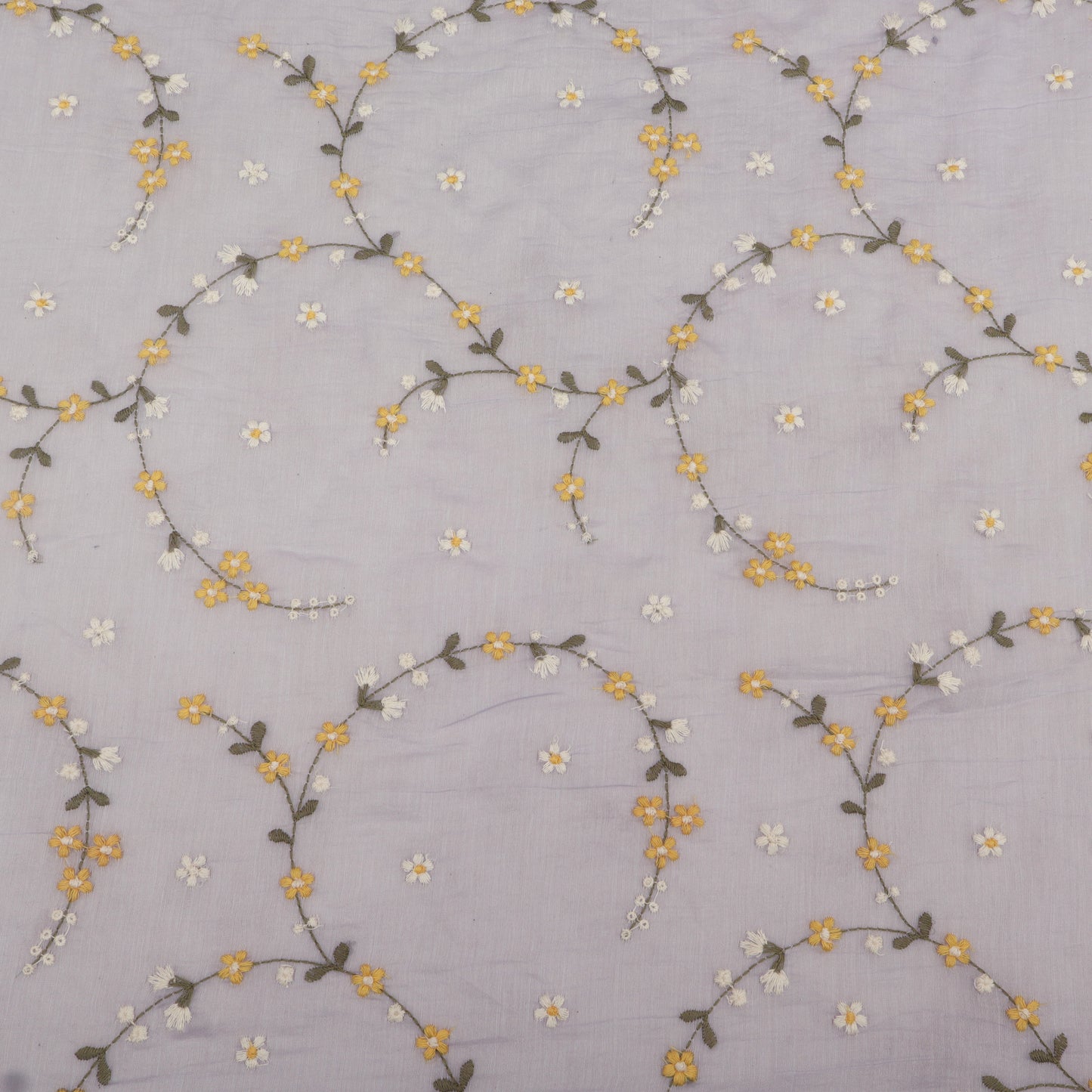 Chanderi Embroidery Fabric