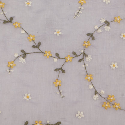 Chanderi Embroidery Fabric