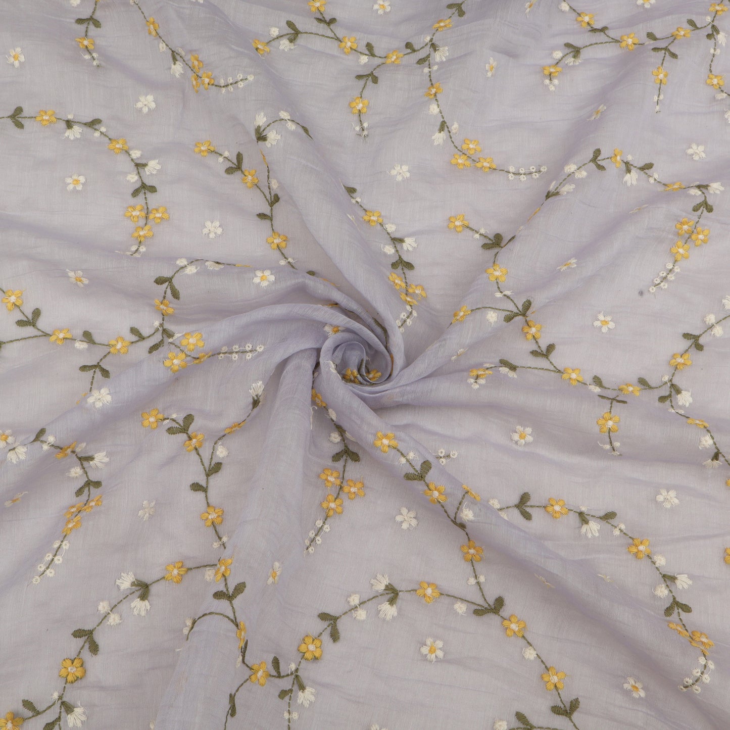 Chanderi Embroidery Fabric