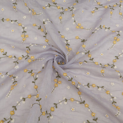 Chanderi Embroidery Fabric