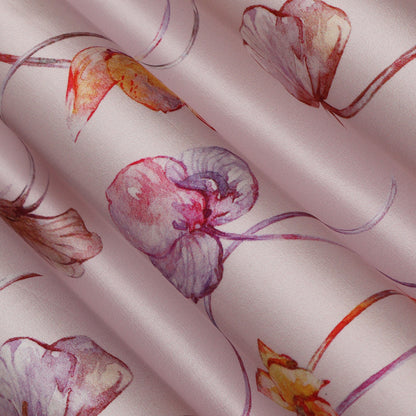 Multi Colored Armani Satin Print Fabric