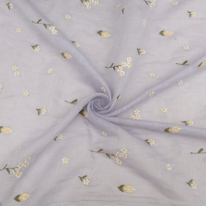 Chanderi Embroidery Fabric