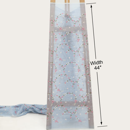 Chanderi Embroidery Fabric