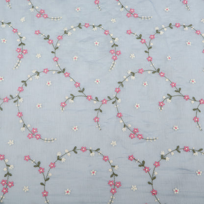 Chanderi Embroidery Fabric