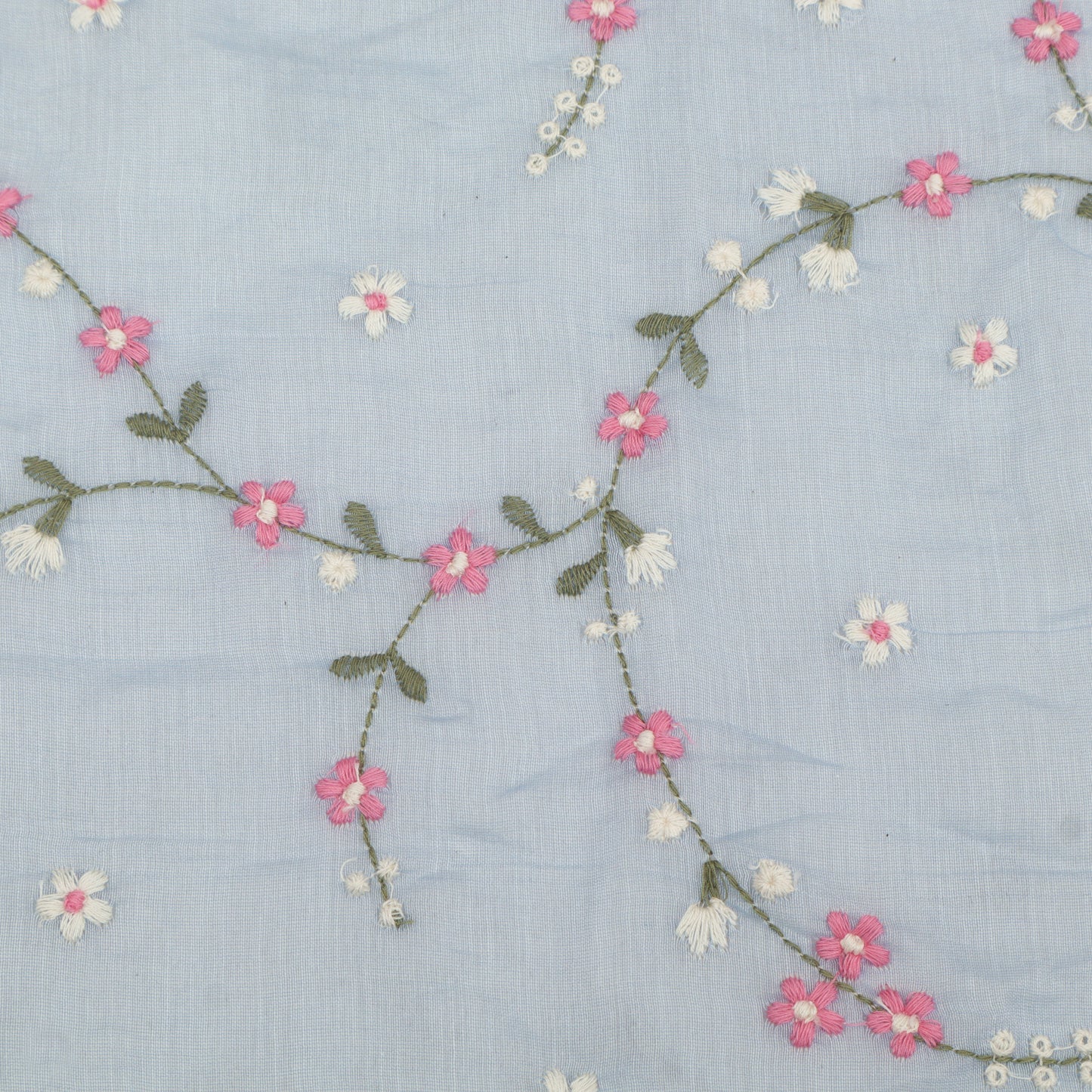 Chanderi Embroidery Fabric