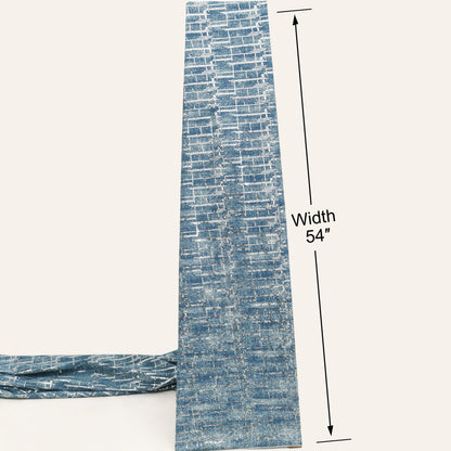 Dusty Blue Textured Blue Color Denim Fabric