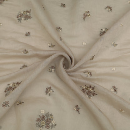 Chanderi Embroidery Fabric