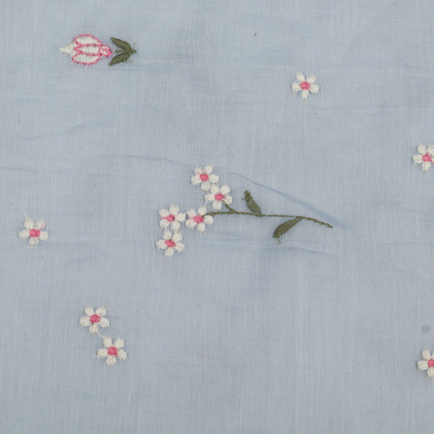 Chanderi Embroidery Fabric