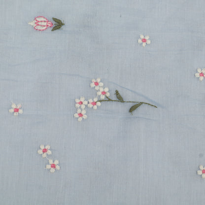 Chanderi Embroidery Fabric