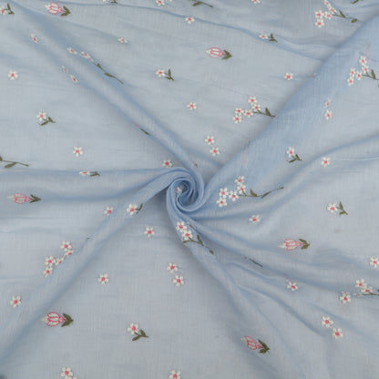 Chanderi Embroidery Fabric