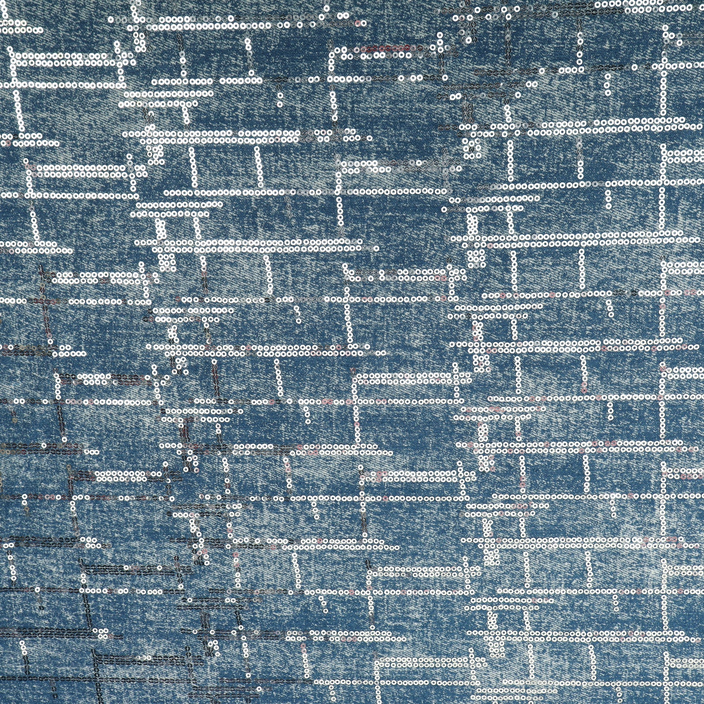 Dusty Blue Textured Blue Color Denim Fabric