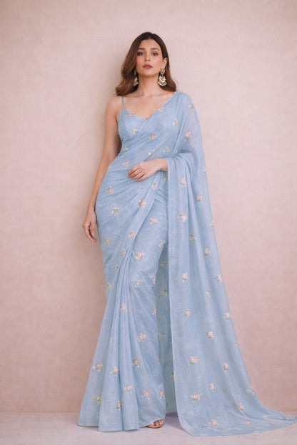 Chanderi Embroidery Fabric