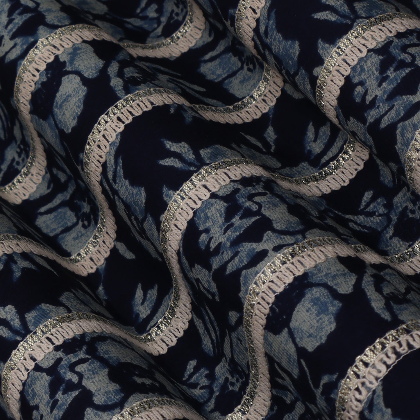 Colored Cotton Gota Work Fabric