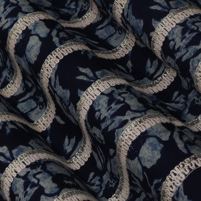 Colored Cotton Gota Work Fabric