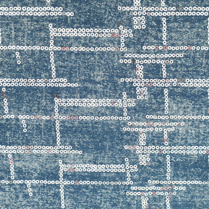 Dusty Blue Textured Blue Color Denim Fabric