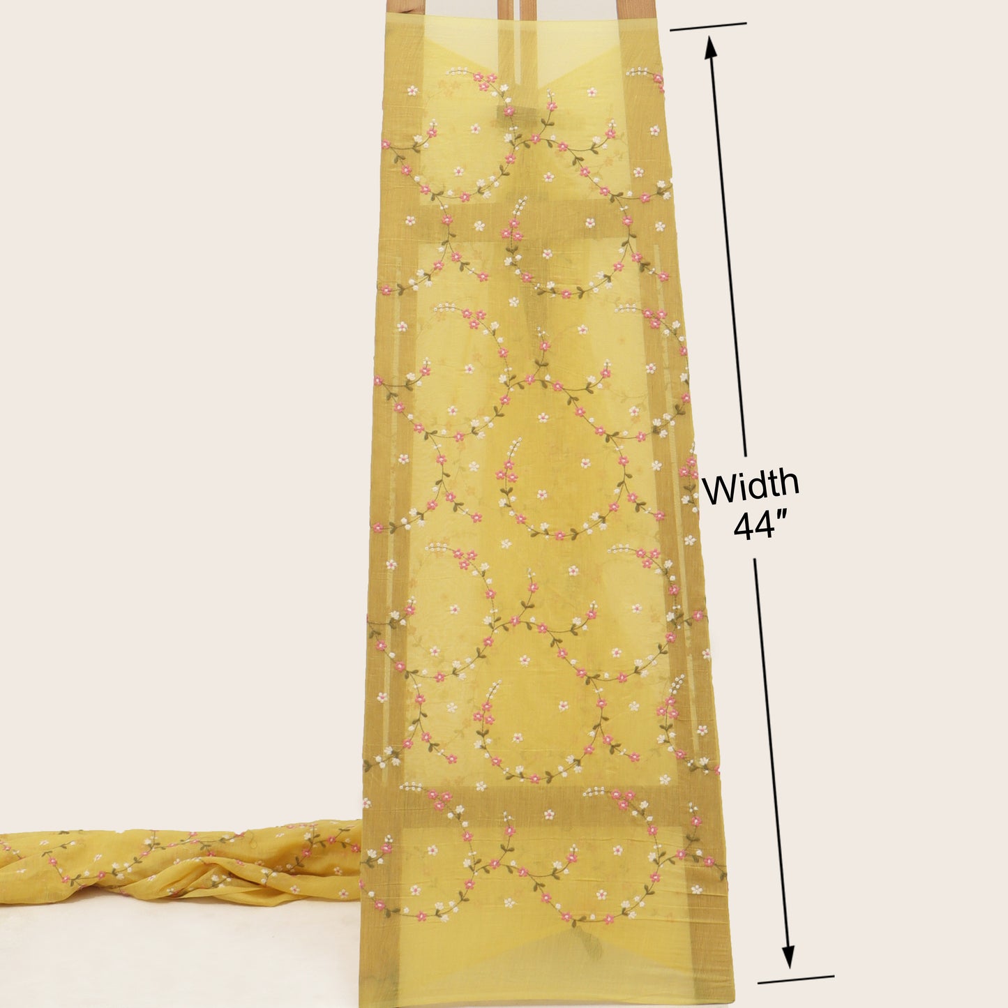 Chanderi Embroidery Fabric