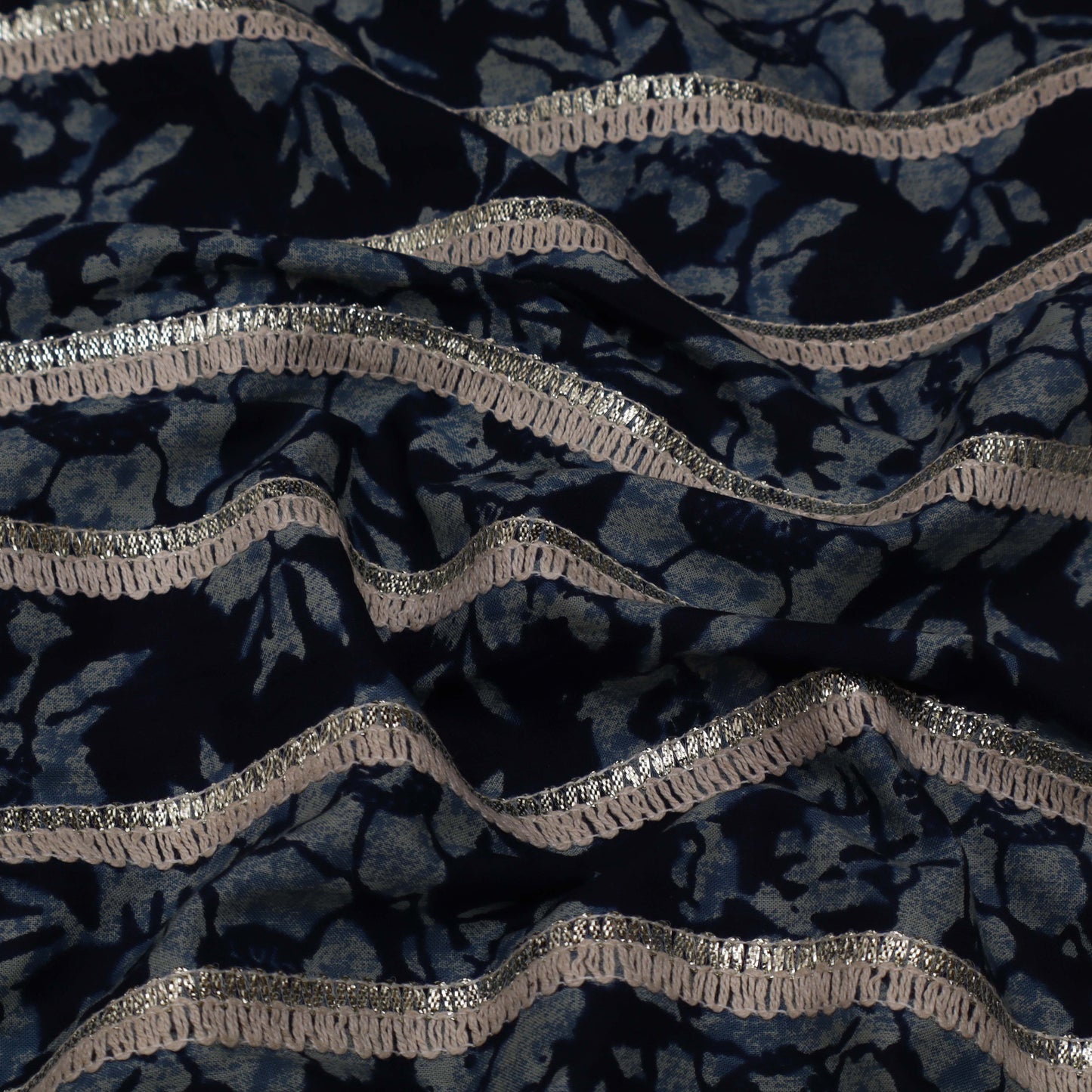 Colored Cotton Gota Work Fabric