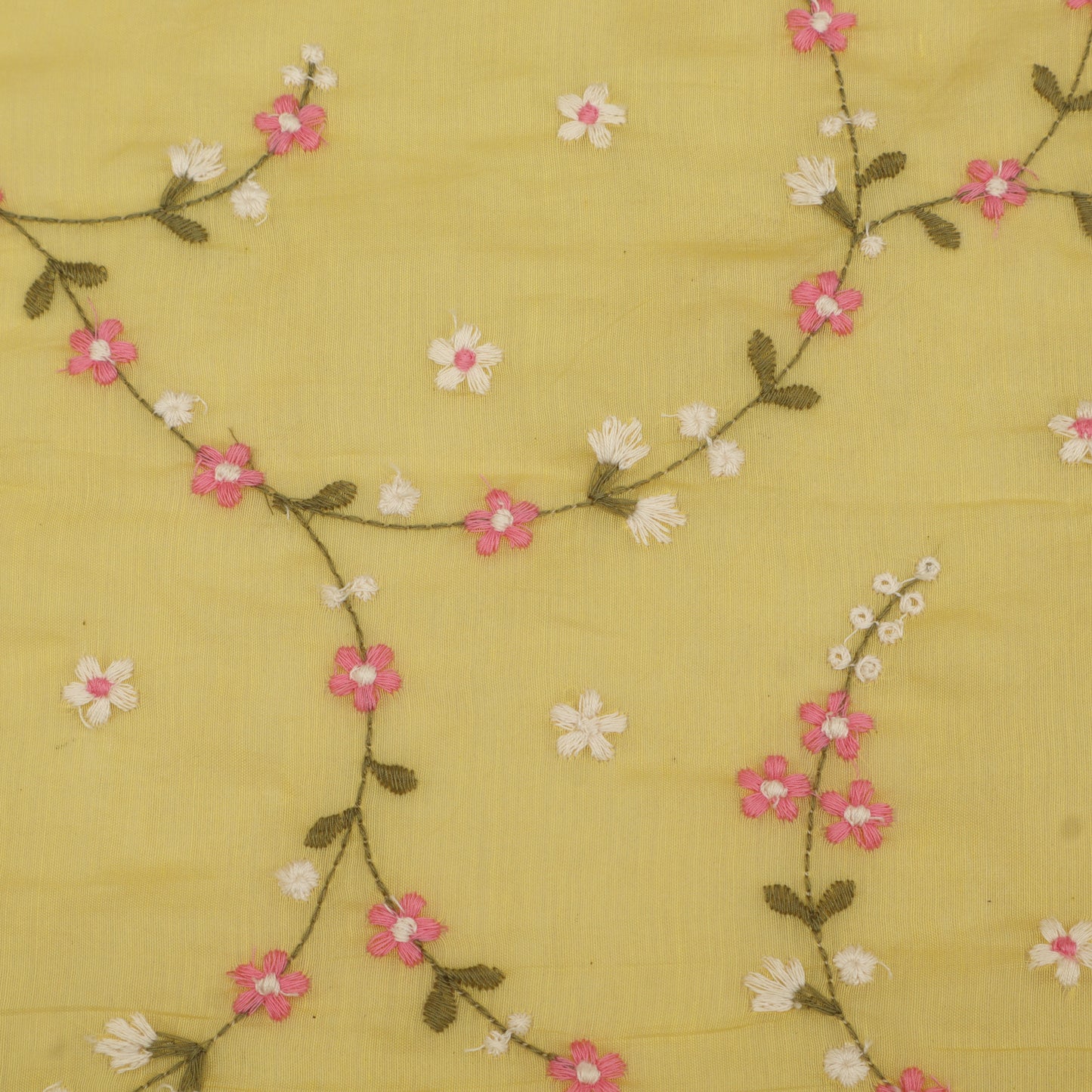 Chanderi Embroidery Fabric