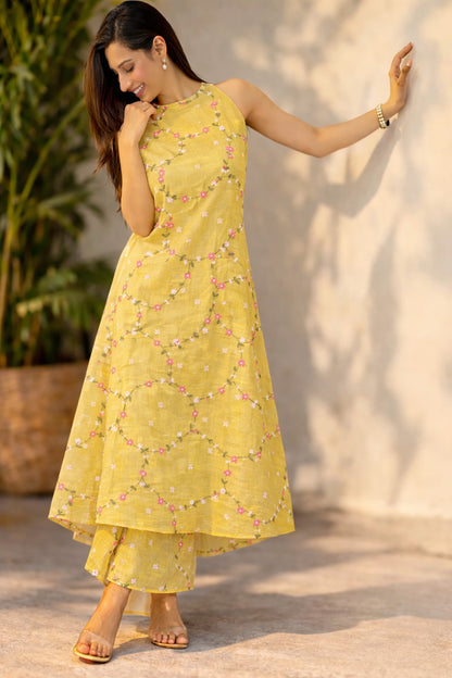 Chanderi Embroidery Fabric