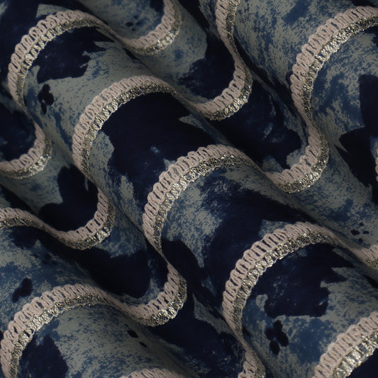 Colored Cotton Gota Work Fabric