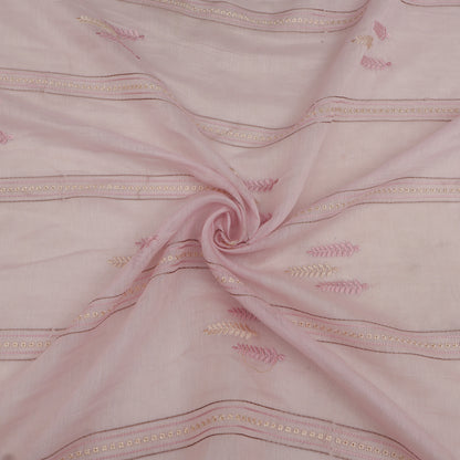 Chanderi Embroidery Fabric