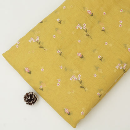 Chanderi Embroidery Fabric