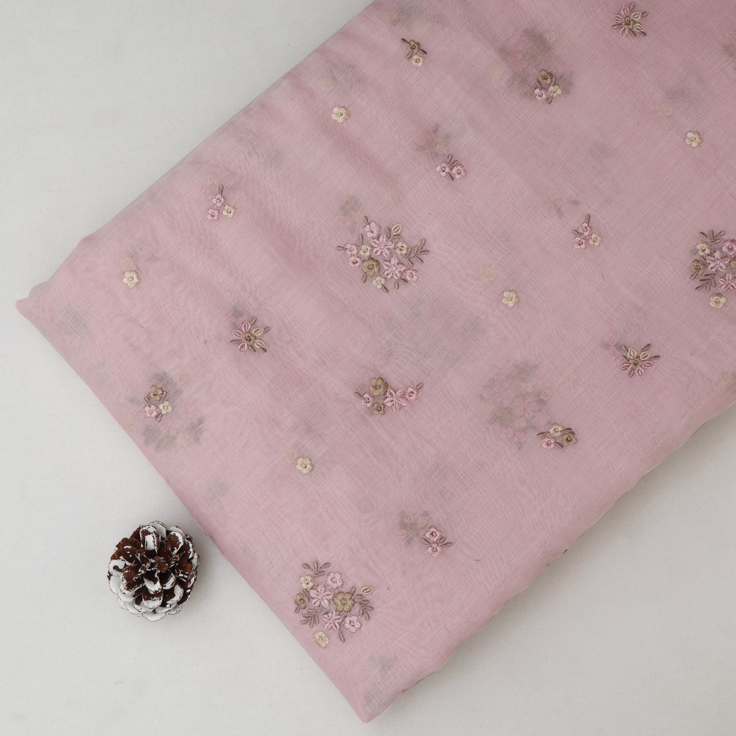 Chanderi Embroidery Fabric