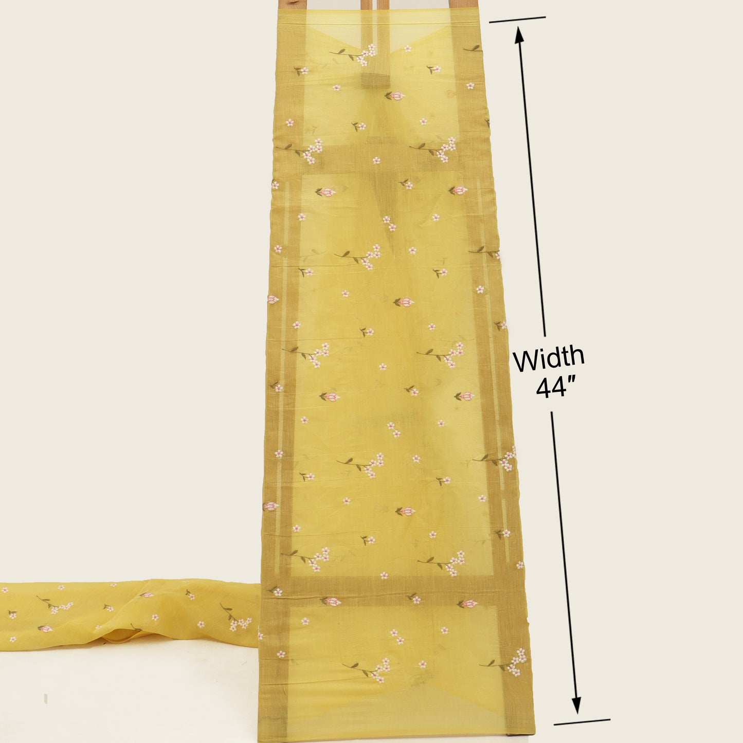 Chanderi Embroidery Fabric