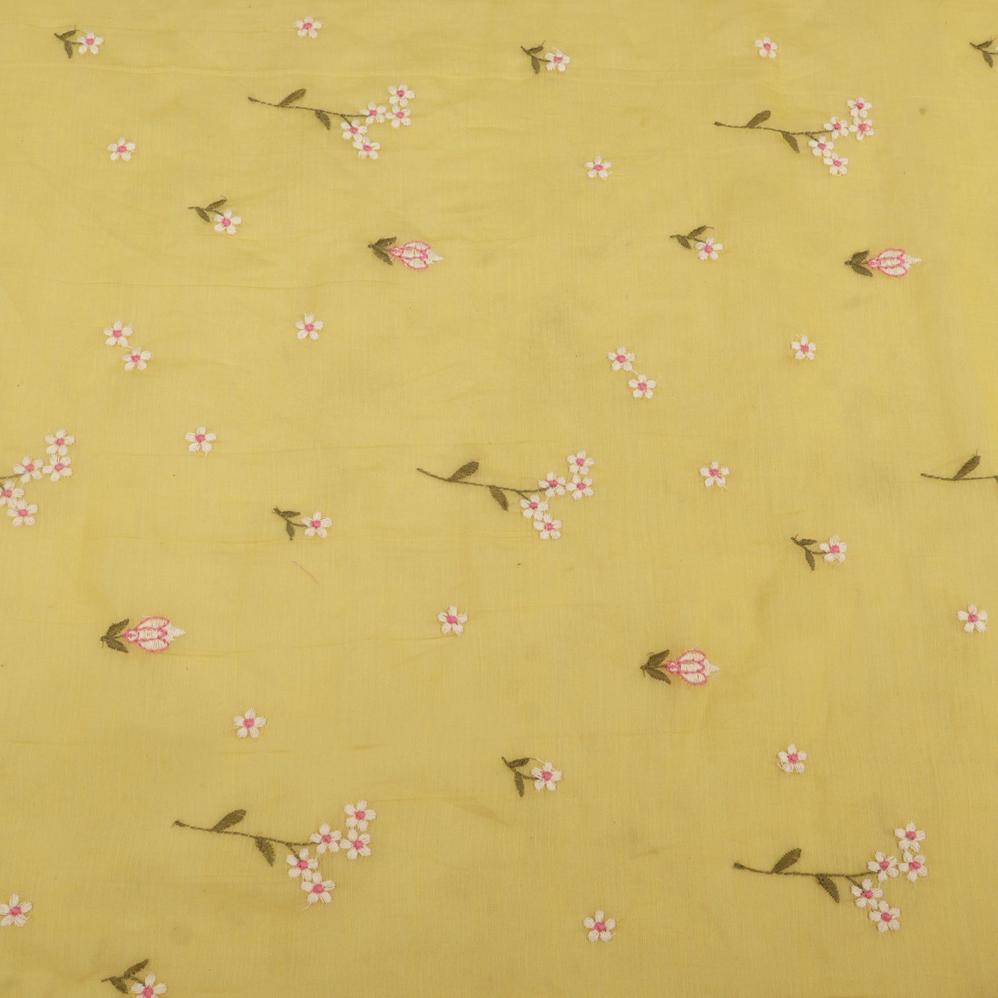 Chanderi Embroidery Fabric