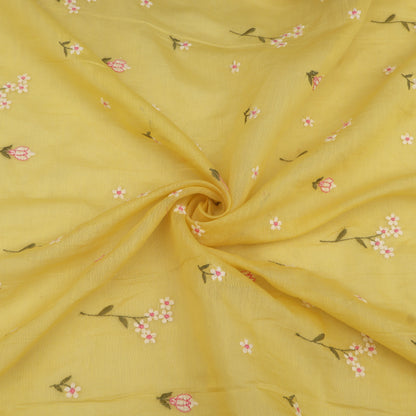 Chanderi Embroidery Fabric