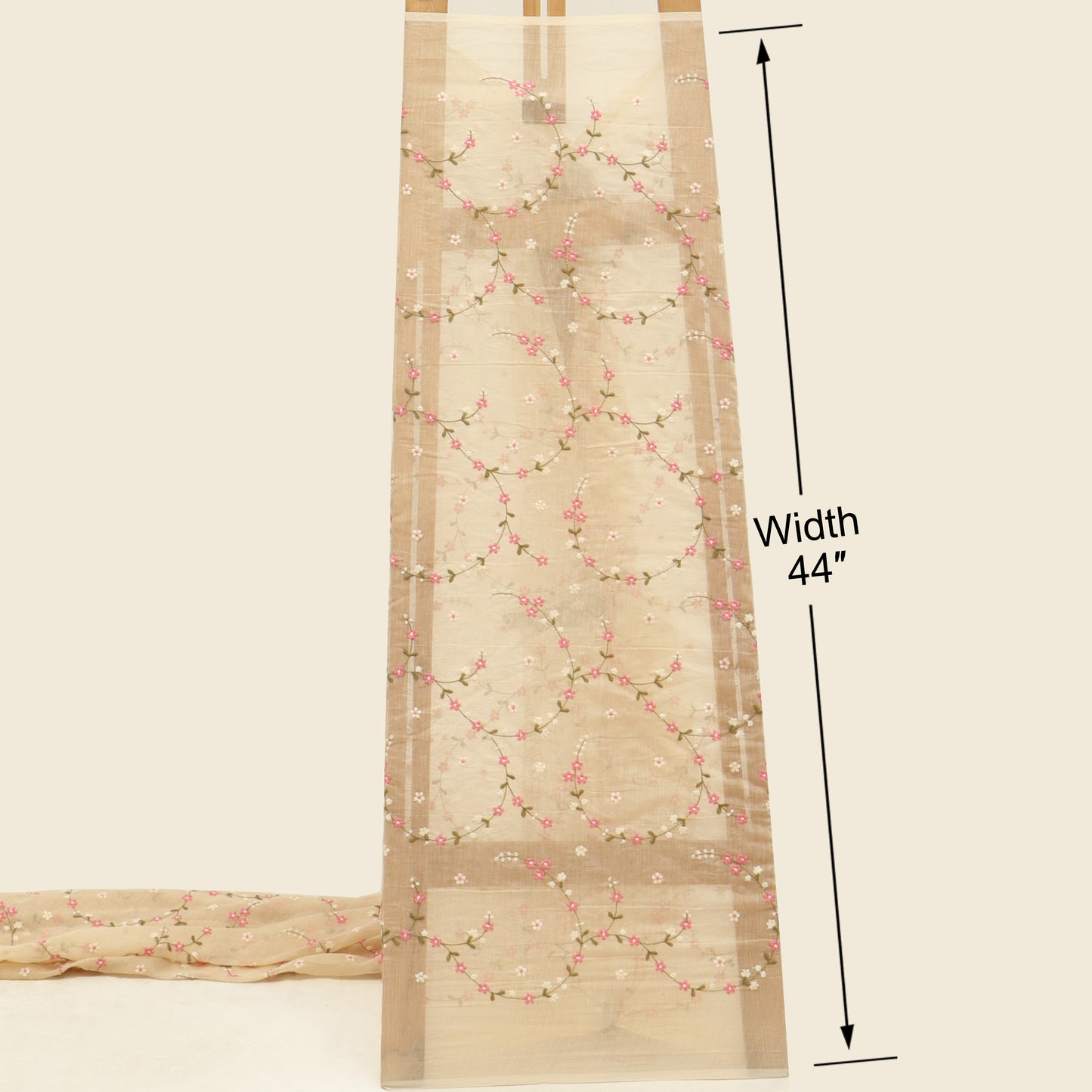 Chanderi Embroidery Fabric