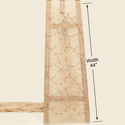Chanderi Embroidery Fabric