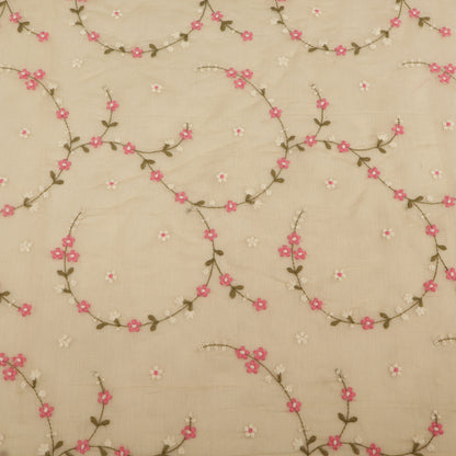 Chanderi Embroidery Fabric