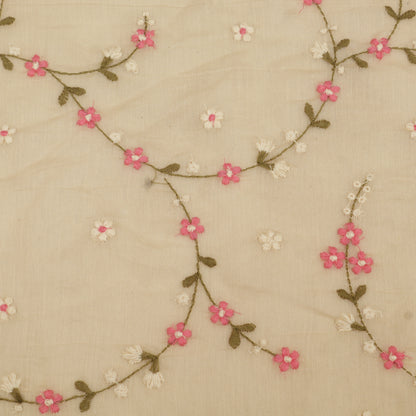 Chanderi Embroidery Fabric