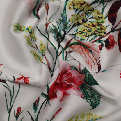 Multi Colored Armani Satin Print Fabric