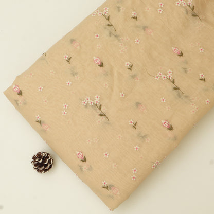 Chanderi Embroidery Fabric