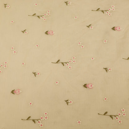 Chanderi Embroidery Fabric