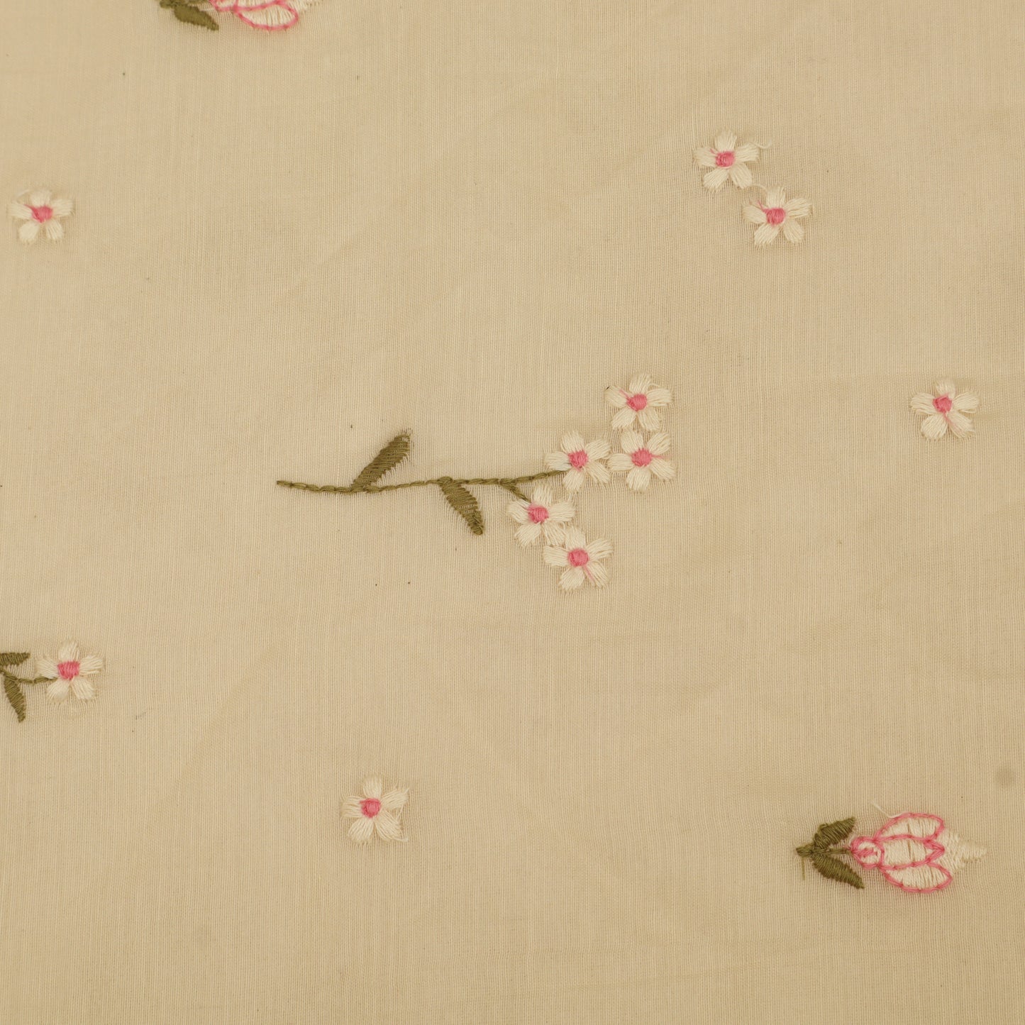 Chanderi Embroidery Fabric