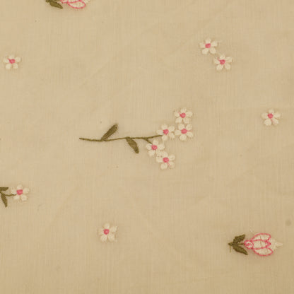 Chanderi Embroidery Fabric