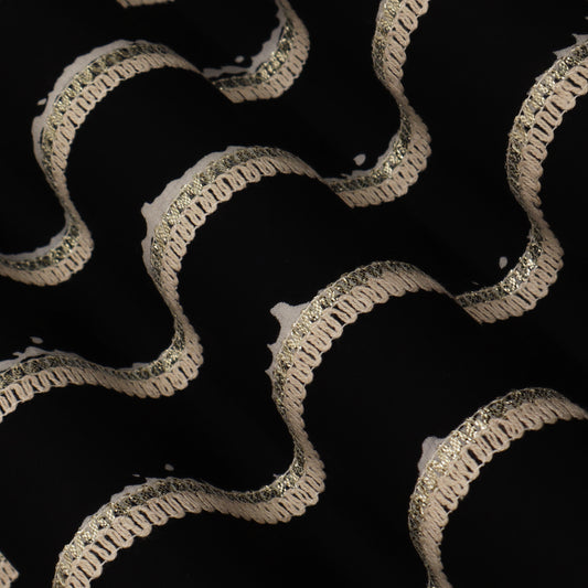 Colored Cotton Gota Work Fabric