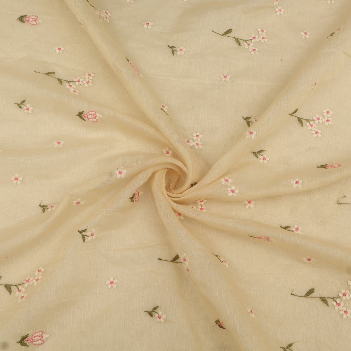 Chanderi Embroidery Fabric