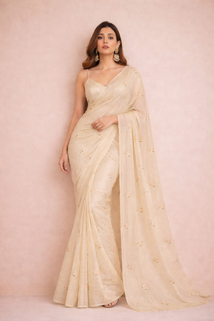 Chanderi Embroidery Fabric