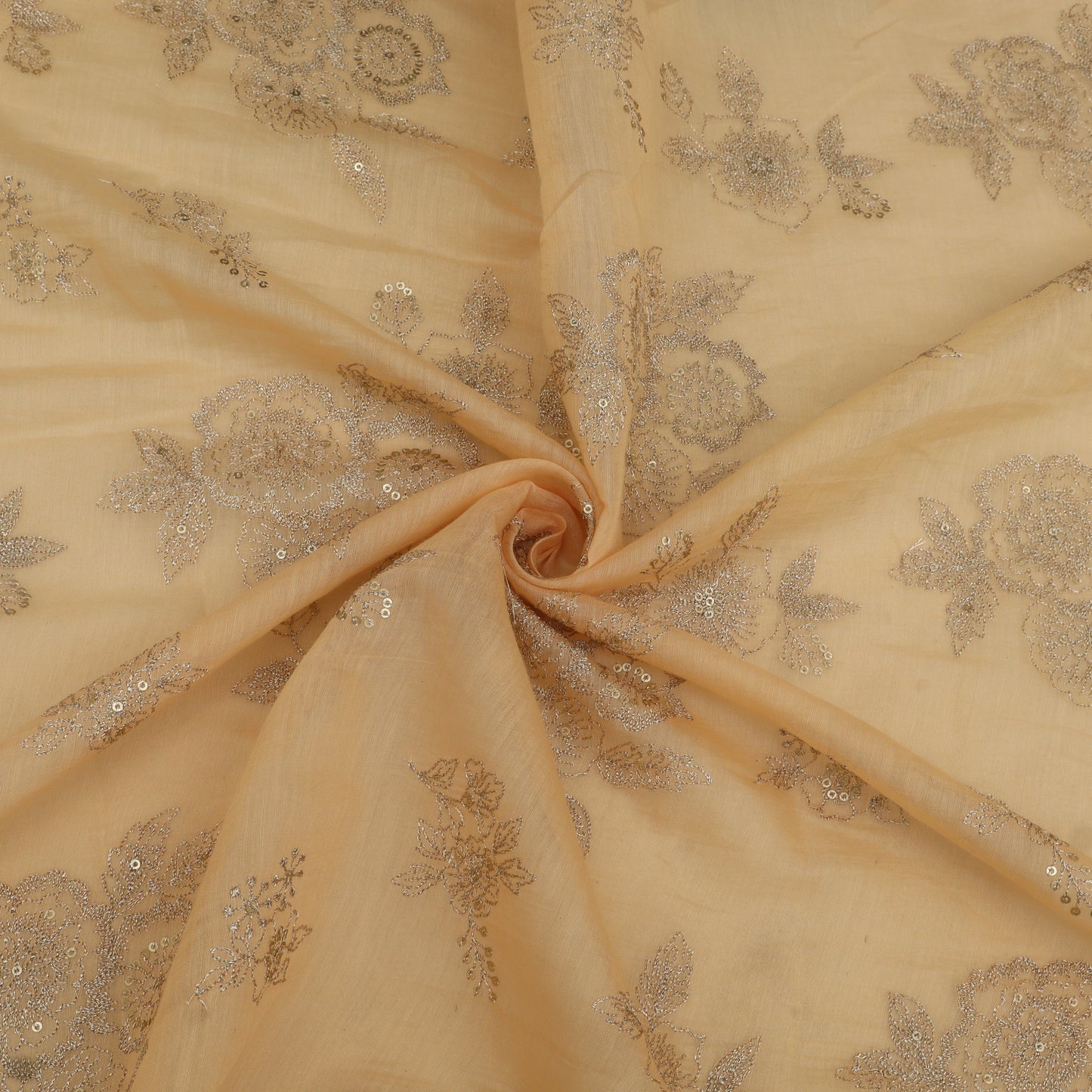 Chanderi Embroidery Fabric