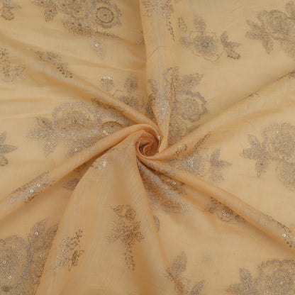 Chanderi Embroidery Fabric