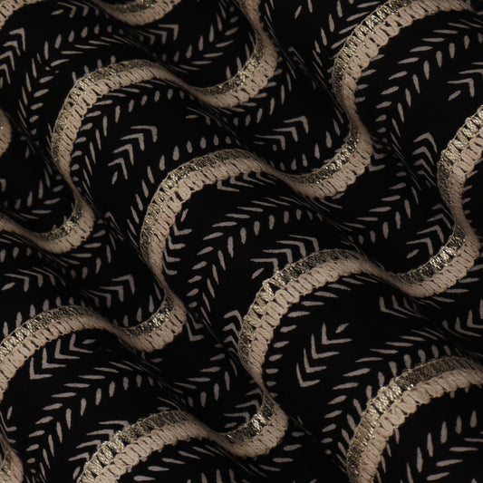 Colored Cotton Gota Work Fabric